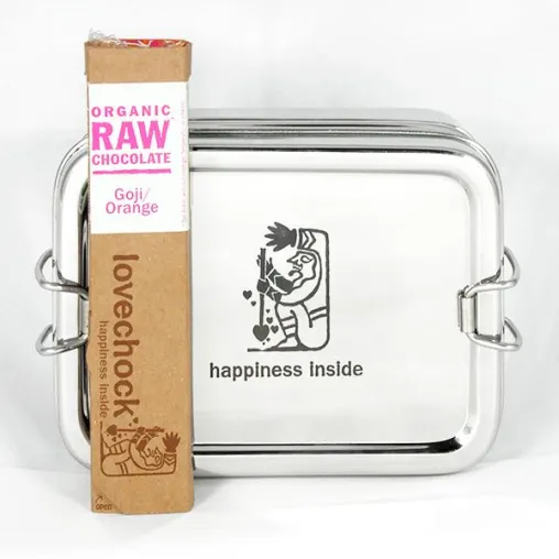 Happiness inside. ECO Brotbox kooperiert mit Lovechock Bild: Happiness inside. ECO Brotbox kooperiert mit Lovechock
