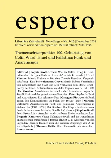 Bild: Anarchismus neu gedacht: Die Zeitschrift „espero“ feiert ihre zehnte Ausgabe!