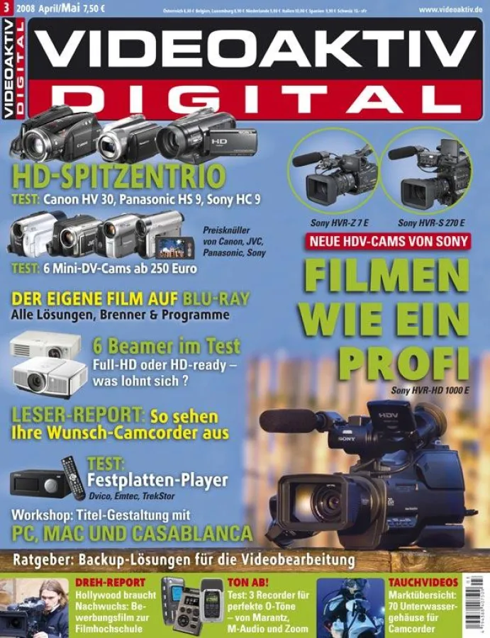 Der Marktführer unter den Videozeitschriften für Filmer setzt mit der überarbeiteten Kapitelstruktur, der verbesserten Darstellung der Test- und Messergebnisse und dem neuen Layout wieder Trends.
