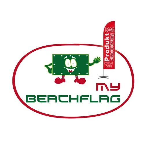 Beachflag günstig bedrucken Bild: Beachflag günstig bedrucken