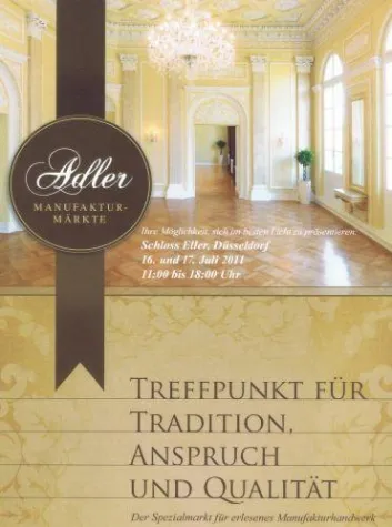 Bild: Erster deutscher Manufaktur-Markt im Schloss Eller in Düsseldorf