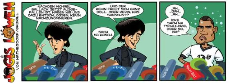 Bild: Mit Jogis Löwen zur WM.