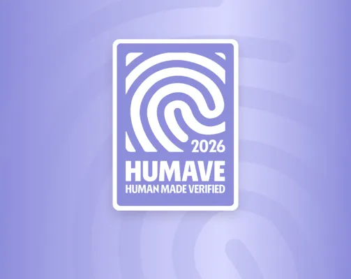 Bild: Menschliche Arbeit stirbt nicht durch KI. Sie stirbt durch Nichtstun. | HUMAVE Human Made Label