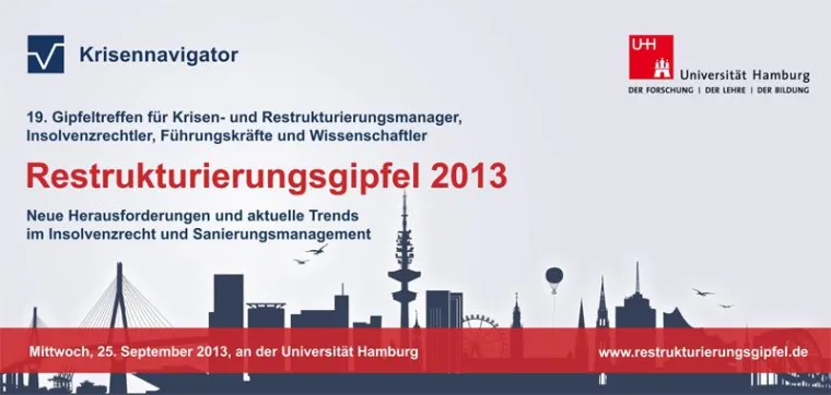 Bild: Restrukturierungsgipfel 2013 an der Universität Hamburg