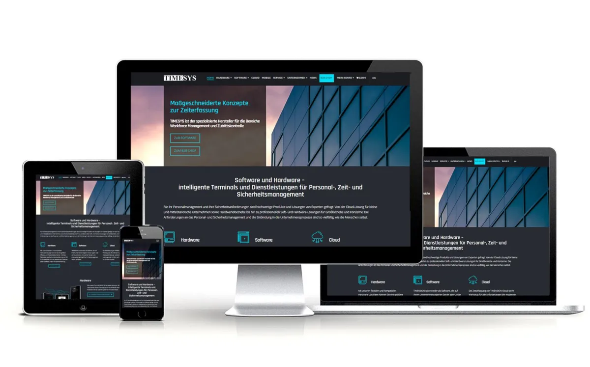 TIMESYS mit neuem Web-Auftritt und Online-Shop
