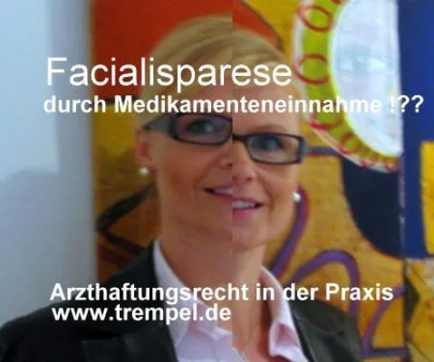 Bild: Arzthaftungsrecht: Grenzen der Haftung bei halbseitiger Gesichtslähmung nach Ortoton-Medikamtenteneinnahme