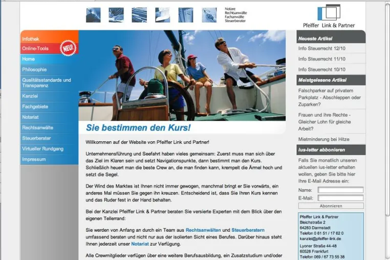 Bild: Pfeiffer Link & Partner präsentiert praktische Online-Tools
