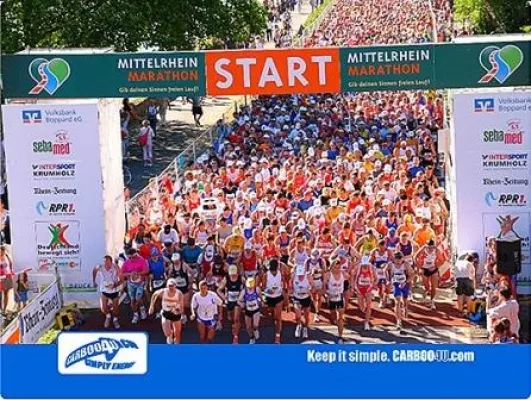 Bild: Carboo4U freut sich auf den Mittelrhein Marathon 2010