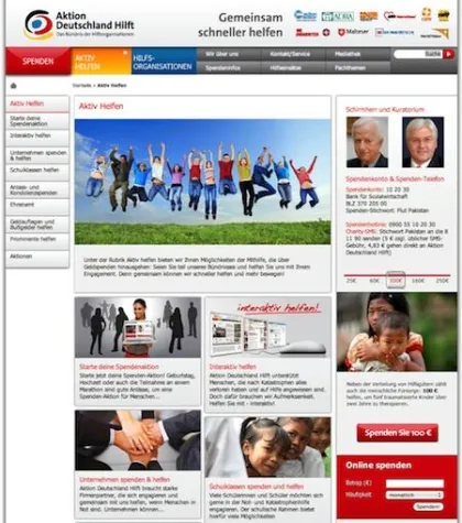 Bild: Aktion Deutschland Hilft im neuen Gewand - Der Relaunch mit der dkd