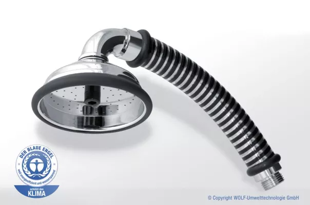 Bild: Klimaverträglich Duschen - Erste Duschbrause mit dem Blauen Engel ausgezeichnet