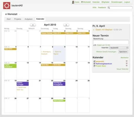 Bild: Web Collaboration Software Werkstatt42 öffnet Datenzugriff