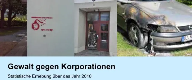 Pressekonferenz „Gewalt gegen Korporationen“ Bild: Pressekonferenz „Gewalt gegen Korporationen“