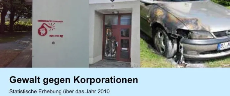 Bild: Pressekonferenz „Gewalt gegen Korporationen“