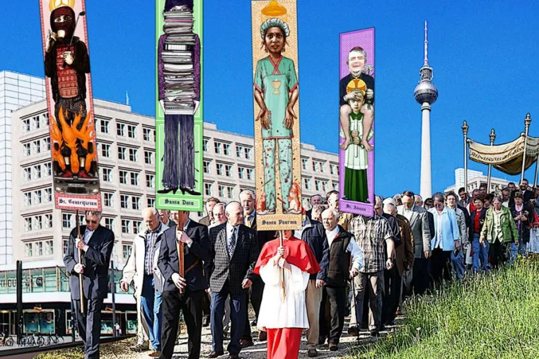 Bild: #HolyHelpers – Gesegneter Protest. Heiligenprozession, 13.08.