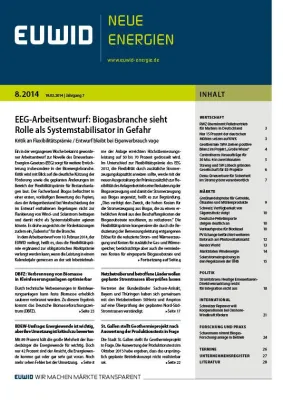 Bild: EEG-Arbeitsentwurf: Biogasbranche sieht Gefahren für Rolle als Systemstabilisator