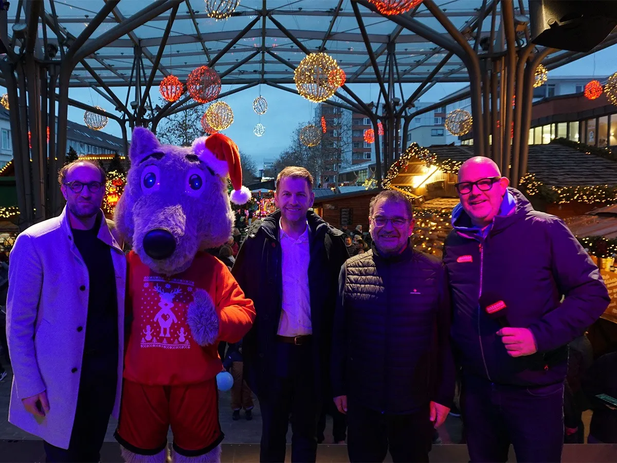 Eröffnung des Wolfsburger Weihnachtsmarkts 2025 (© WMG Wolfsburg)