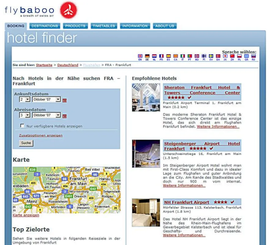 Neu bei Flybaboo: Hotelzimmer schnell und einfach buchen