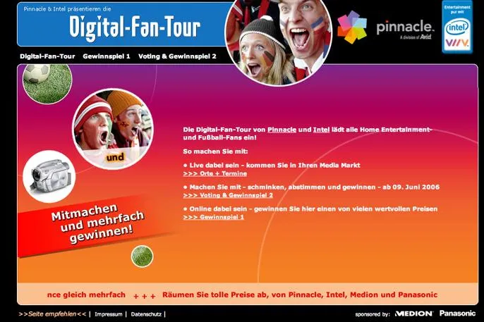 Bild: Digital-Fan-Tour von Pinnacle & Intel unter DESEO Kommunikations-Regie