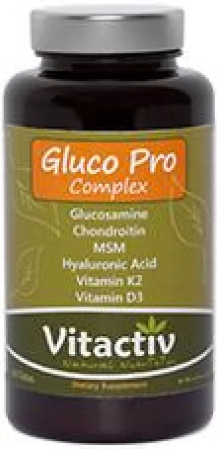 GLUCO PRO COMPLEX EINZIGARTIG - 6 natürliche Wirkstoffe für gesunde Gelenke und Knochen.