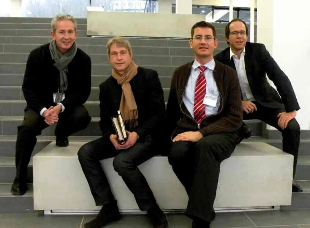 (von links) Gerald Schölzel, Geschäftsführer Lufthansa Seeheim, Marco Spitzar, Geschäftsführer spitzar, Andreas Spitzner, Director Operations, Sergej Kreibich, Geschäftsführer spitzar. (Copyright: spi
