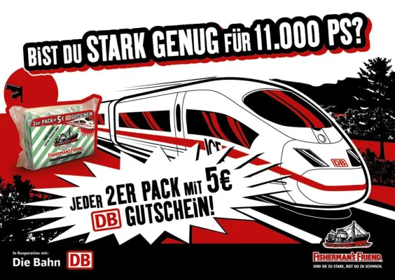 Bild: Fisherman’s Friend und die Deutsche Bahn verschenken Reisegutscheine im Wert von 6 Millionen Euro