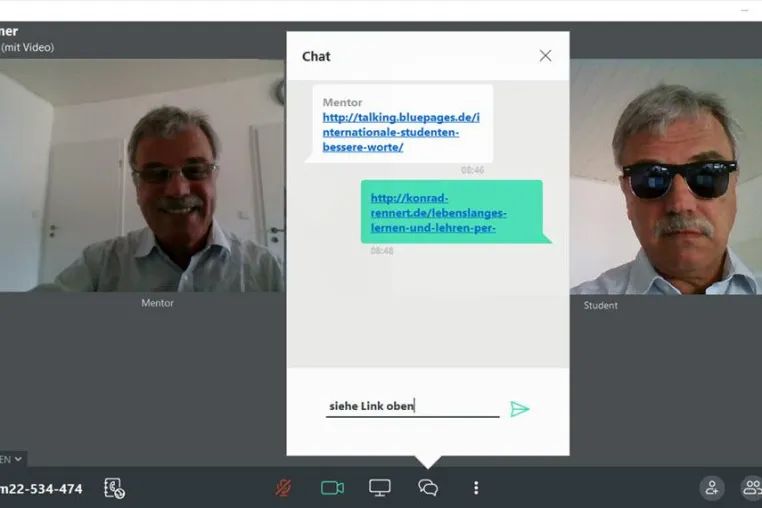 Bild: Anleitungen zur Software für Live Schulungen und online Meetings