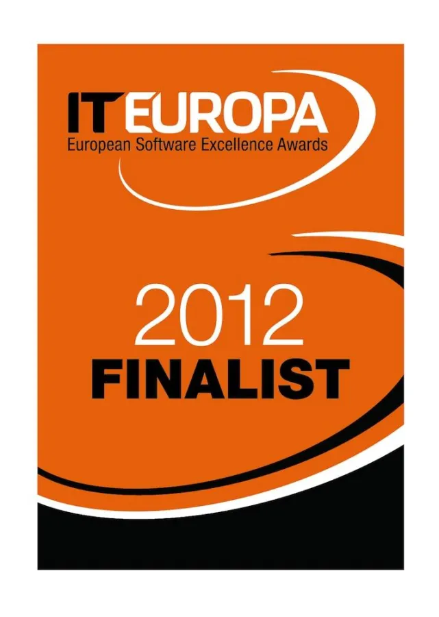 Finalisten-Logo des “European Software Excellence Awards” 2012