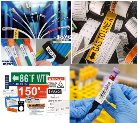 Brady Etiketten für Thermotransferdrucker - Vielfalt für Industrie & Labor Bild: Brady Etiketten für Thermotransferdrucker - Vielfalt für Industrie & Labor