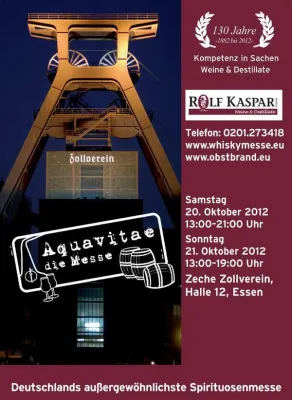 Die Spirituosenmesse im Weltkulturerbe Zeche Zollverein (Halle 12) Bild: Die Spirituosenmesse im Weltkulturerbe Zeche Zollverein (Halle 12)