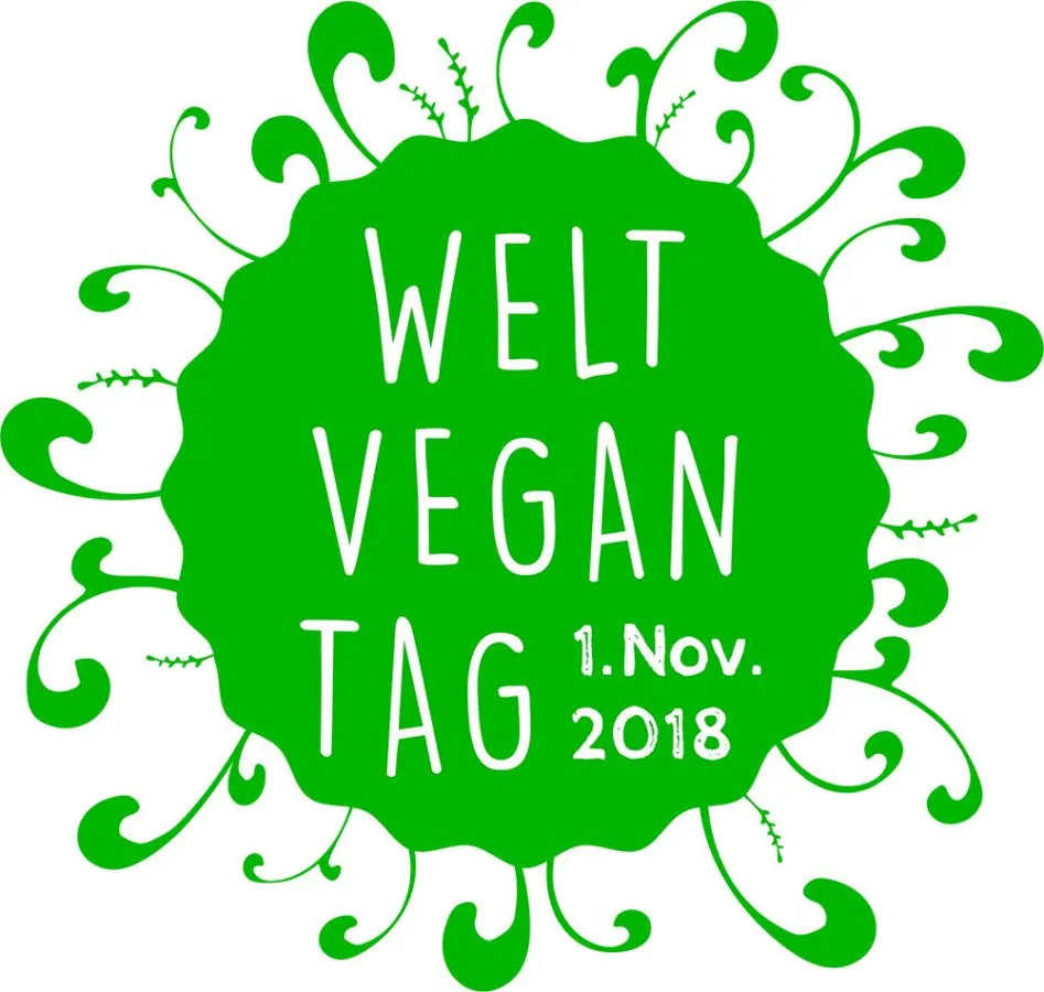 Der Weltvegantag 2018 am 1. November (Logo: https://weltvegantag.org)