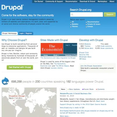 Bild: OpenSource-Plattform stellt sich neu auf:? Drupal.org geht mit Redesign live