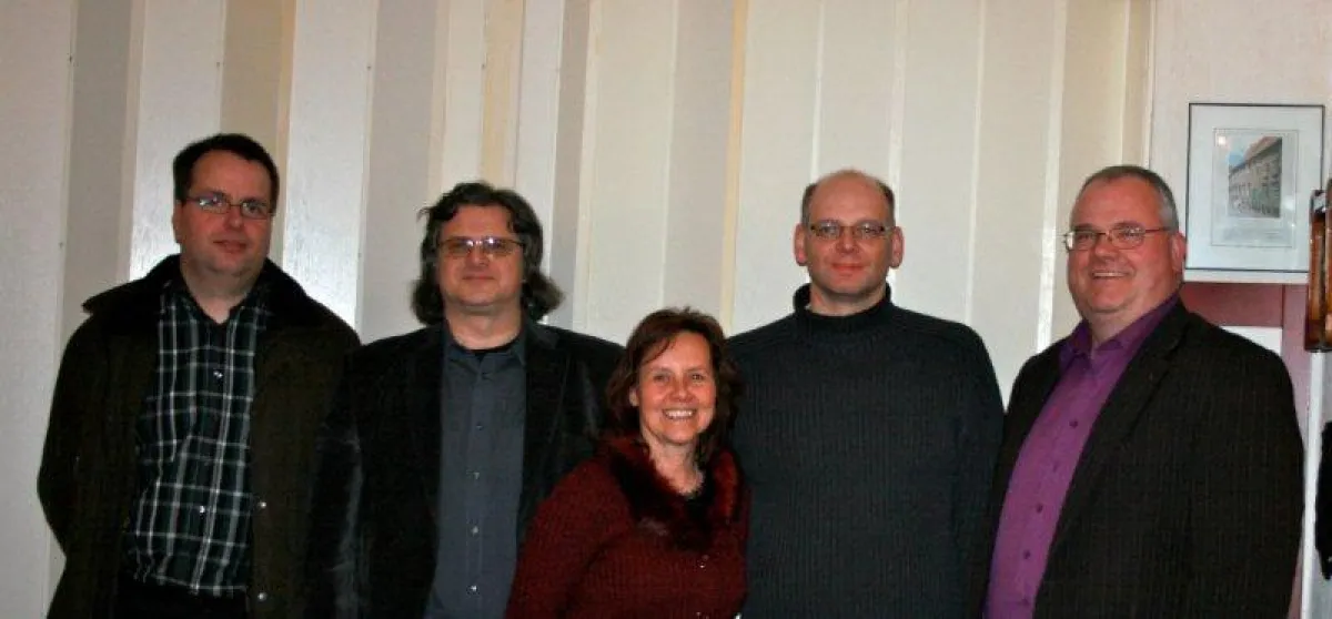 FDP-Regionalverband. Von links: Knud Friedrichsen, Dr. Hans Toman, Birgit Krause, Jürgen Wenzel, Peter Faust