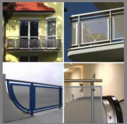 Bild: Lochblechverkleidungen für Brücken, Balkone, Galerien und Treppen