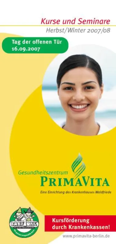 Interessenten erhalten das neue Kursprogramm des PrimaVita auf Wunsch mit der Post oder können sich im Internet informieren.