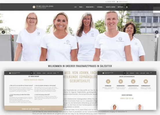 Neues CI und Webseite für die Frauenarztpraxis Dr. von Johnn Bild: Neues CI und Webseite für die Frauenarztpraxis Dr. von Johnn