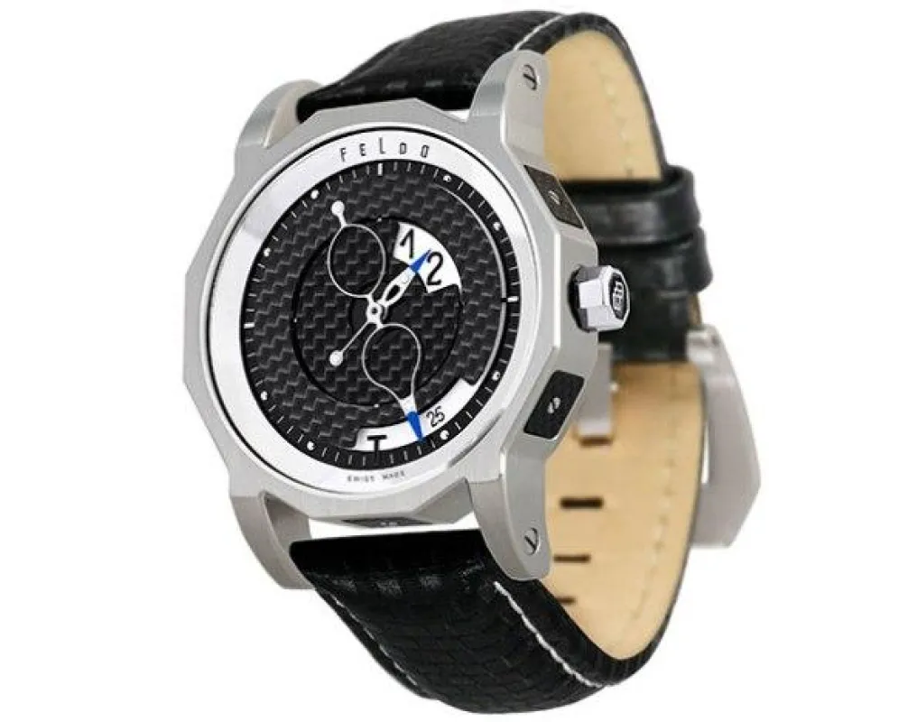 Die Herren Armbanduhr Feldo 1-3 überzeugt mit hochwertigsten Materialien