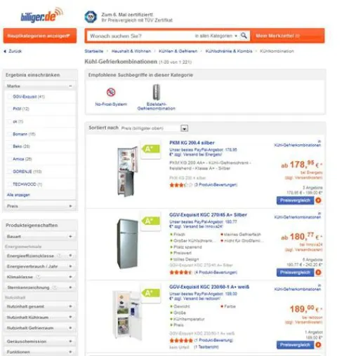 billiger.de vereinfacht Kauf energieeffizienter Produkte Bild: billiger.de vereinfacht Kauf energieeffizienter Produkte