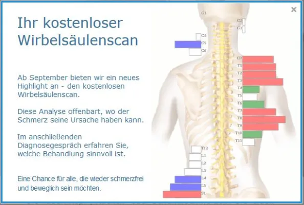 Bild: Kostenloser Wirbelsäulenscan