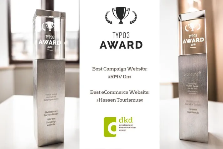 Bild: dkd Internet Service GmbH gewinnt TYPO3 Award 2018