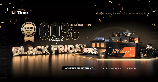 Bild: LiTime präsentiert unschlagbare Black Friday 2024-Angebote für LiFePO4-Energiespeicherlösungen