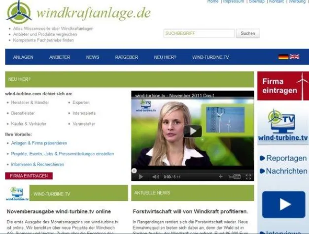 Windkraftanlage.de - Täglich Neues aus der Windbranche Bild: Windkraftanlage.de - Täglich Neues aus der Windbranche