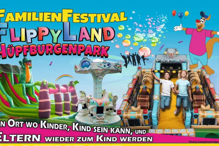 Bild: Flippy-Land in M-Neuried - Bayerns beliebtester Hüpfburgenpark öffnet seine Türen!