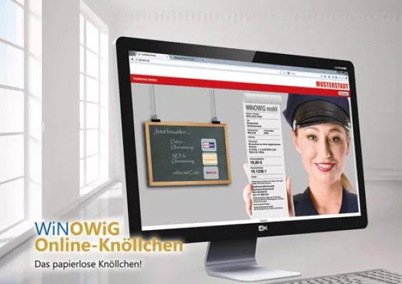 Bild: Das Knöllchen am Display