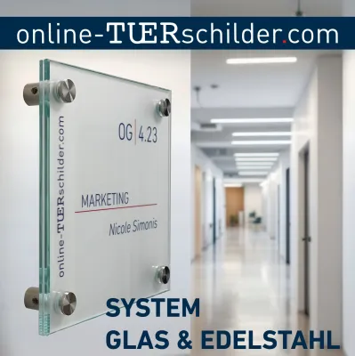 Bild: Optimale sichtbare Beschilderung: Unsere hochwertigen Fahnenschilder aus Glas