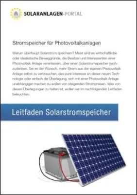 Bild: Solarstrom vom eigenen Dach speichern? Entscheidungshilfe für private PV-Anlagen-Betreiber erschienen