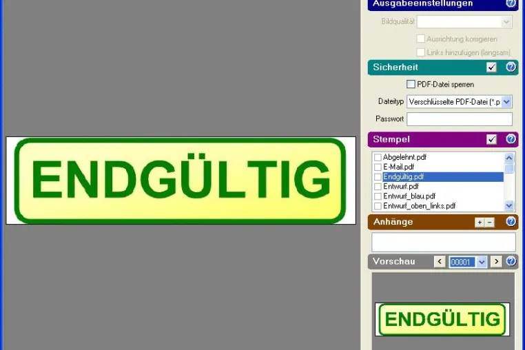 Wichtige Dokumente in höchster Qualität, sicher und in geringer Dateigröße Bild: Wichtige Dokumente in höchster Qualität, sicher und in geringer Dateigröße