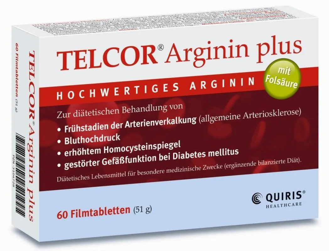 Gesunder Blutdruck für ein langes Leben: Pflanzliches Arginin plus Folsäure, Vitamin B6 und B12