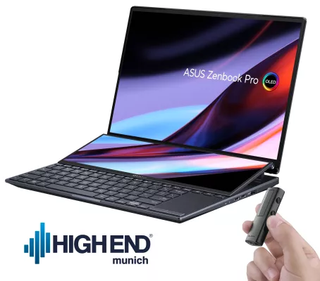 Bild: "audioDOMAIN powered by ASUS" auf der HIGH END