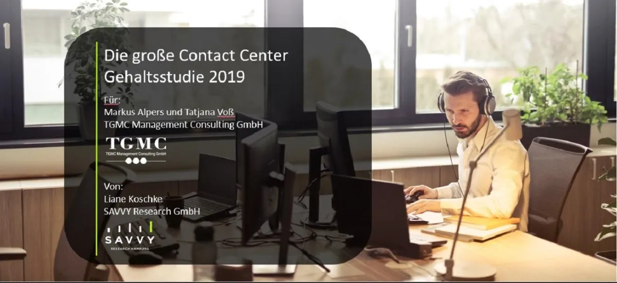 Große Contact Center Gehaltsstudie 2019 brandaktuell