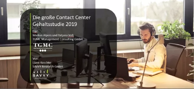 Bild: Große Contact Center Gehaltsstudie brandaktuell